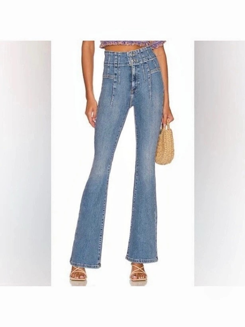 We The Free Jayde Flare Jeans Blue
